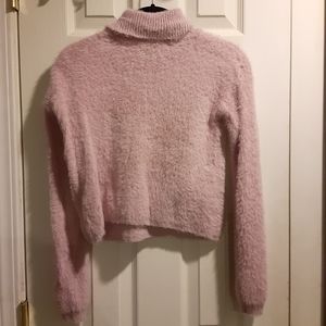 Fuzzy Baby Pink Sweater